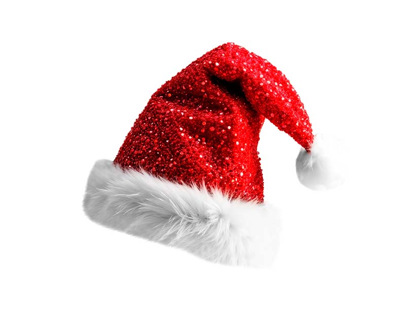 Isolated santa hat free psd file download 